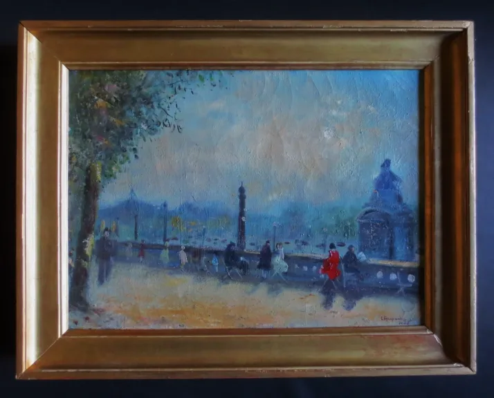 ÖL AUF LEINWAND signiert C. GASPARINI