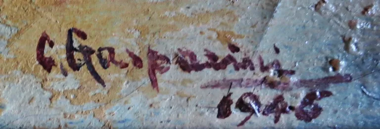 ÖL AUF LEINWAND signiert C. GASPARINI