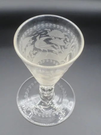 Verre de bohème, XVIIIe siècle.