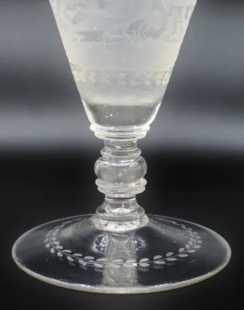 Verre de bohème, XVIIIe siècle.