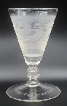 Verre de bohème, XVIIIe siècle.