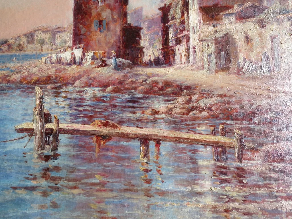 ÓLEO SOBRE LIENZO firmado J. IZIER