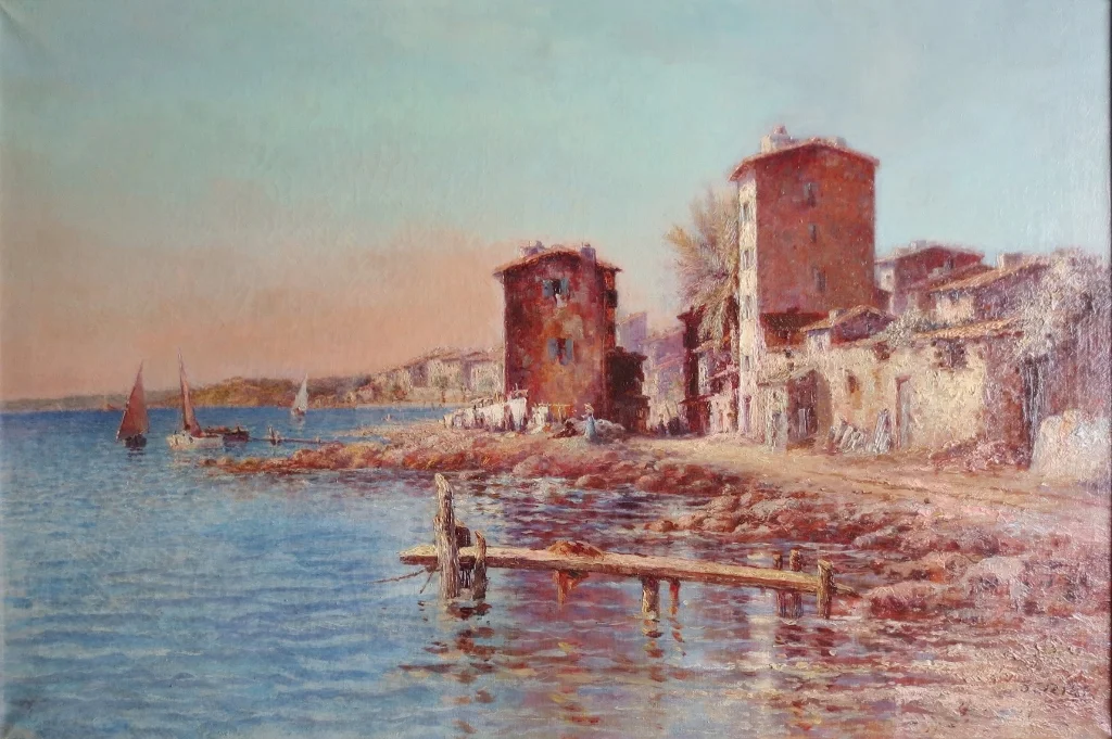 ÓLEO SOBRE LIENZO firmado J. IZIER