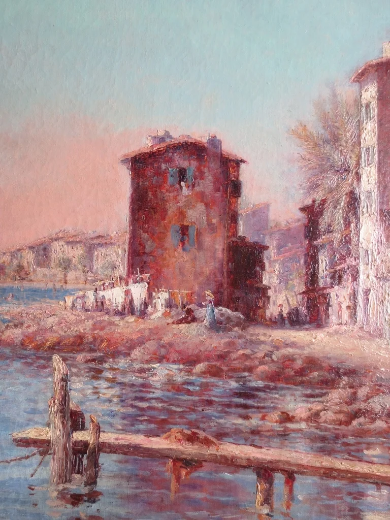ÓLEO SOBRE LIENZO firmado J. IZIER