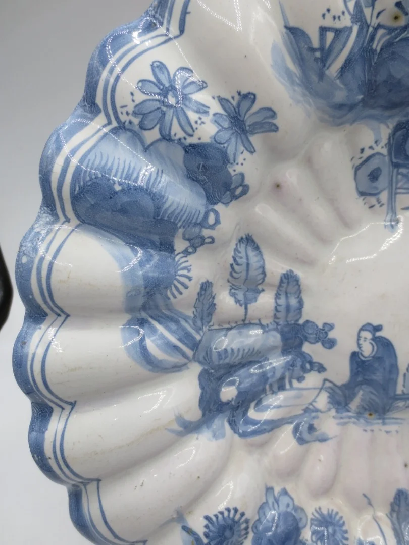 PLATO DEL SIGLO XVII EN FRANCFORT FAIENCE