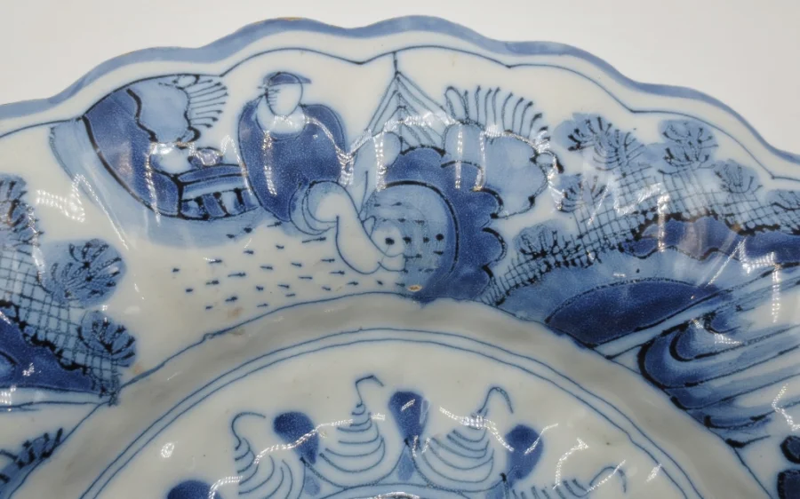 LONDONER FAIENCE-TELLER AUS DEM 17. JAHRHUNDERT