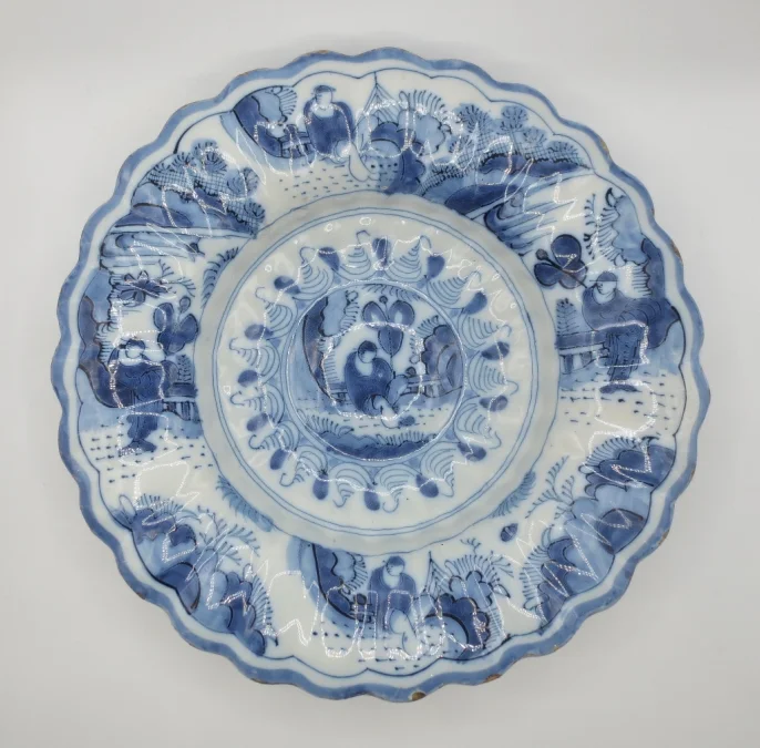 LONDONER FAIENCE-TELLER AUS DEM 17. JAHRHUNDERT