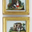 Fixés sous verre, 1820-1830.