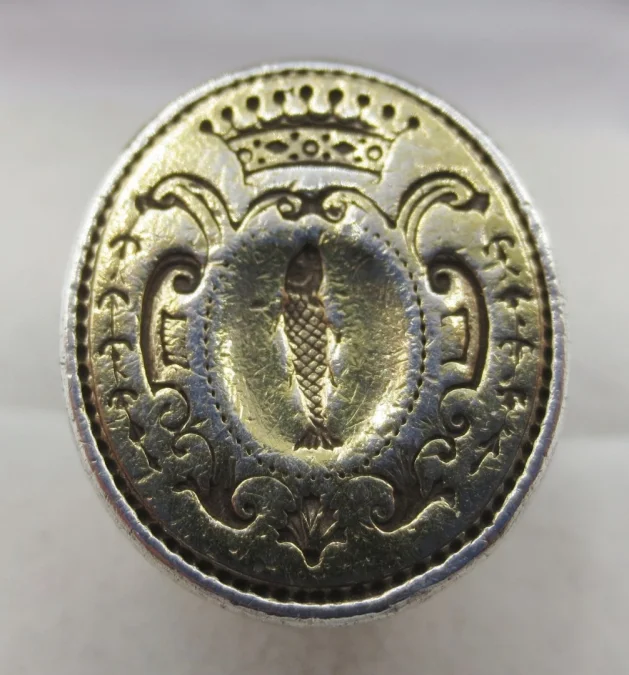 Cachet en argent, XVIIIe siècle