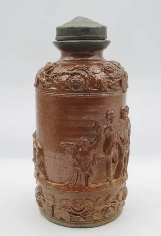 Pot ou bouteille en grès du Beauvaisis.