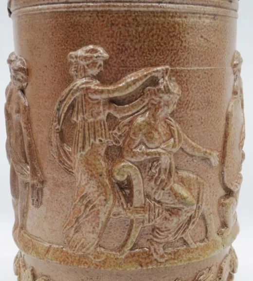 Pot ou bouteille en grès du Beauvaisis.