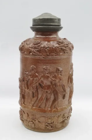 Pot ou bouteille en grès du Beauvaisis.