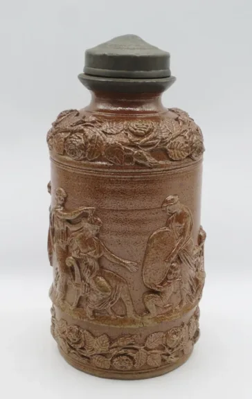 Pot ou bouteille en grès du Beauvaisis.