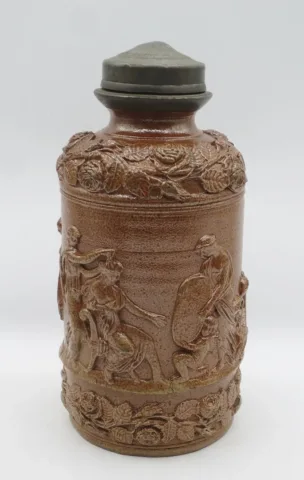 Pot ou bouteille en grès du Beauvaisis.