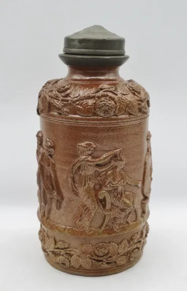 Pot ou bouteille en grès du Beauvaisis.