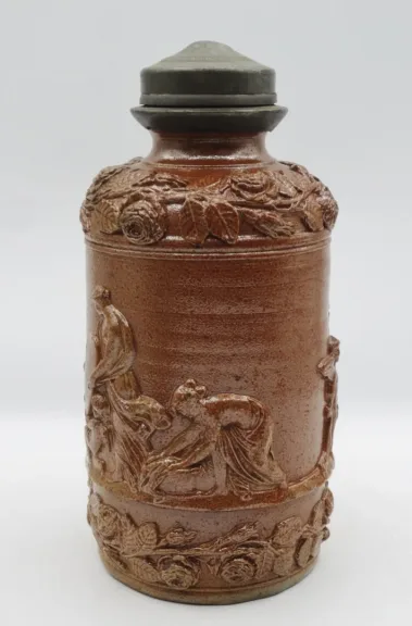 Pot ou bouteille en grès du Beauvaisis.