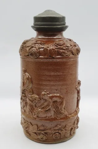 Pot ou bouteille en grès du Beauvaisis.