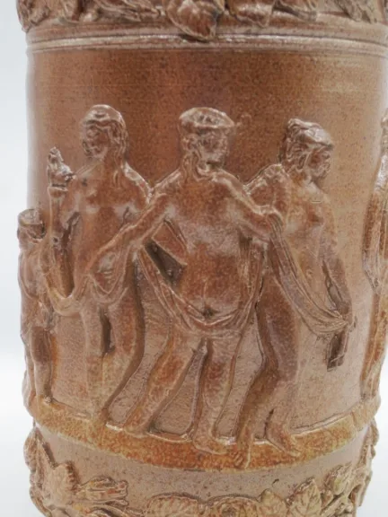 Pot ou bouteille en grès du Beauvaisis.