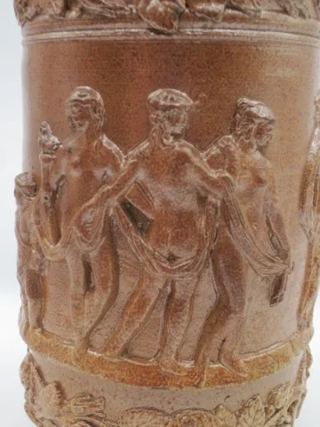 Pot ou bouteille en grès du Beauvaisis.