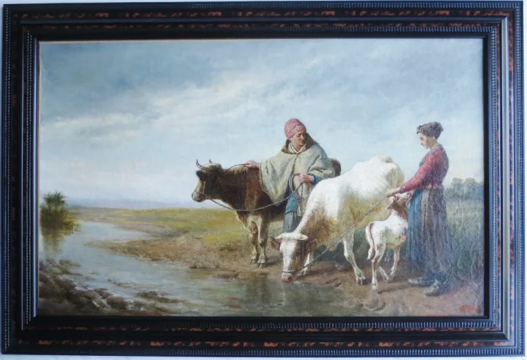 19th CENTURY OIL ON CANVAS