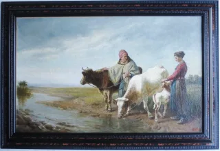 19th CENTURY OIL ON CANVAS
