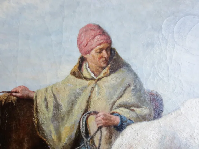 19th CENTURY OIL ON CANVAS