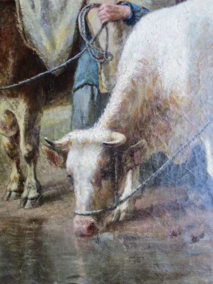19th CENTURY OIL ON CANVAS