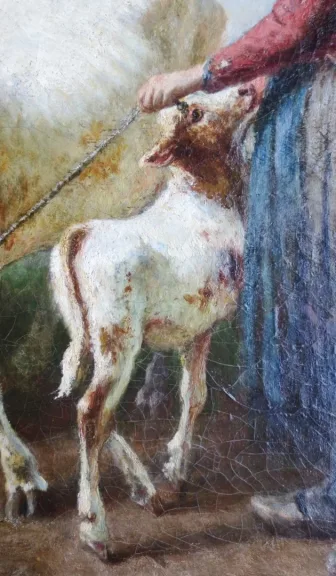 19th CENTURY OIL ON CANVAS