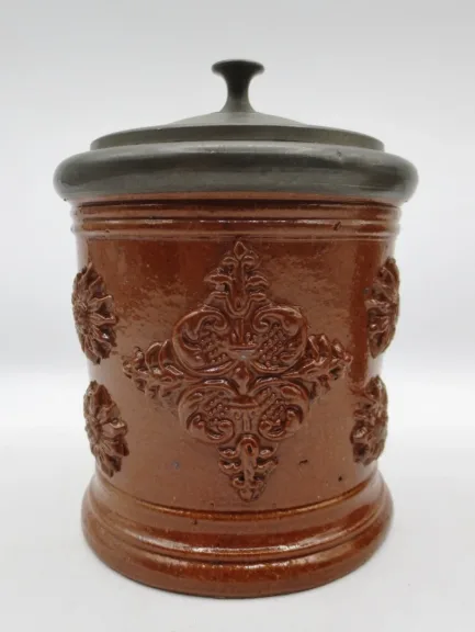 Deux pots à tabac, Beauvaisis XIXe siècle.