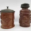 Deux pots à tabac, Beauvaisis XIXe siècle.