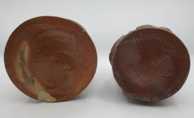 Deux pots à tabac, Beauvaisis XIXe siècle.