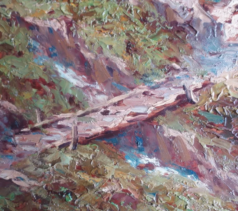 Paysage de montagne, XXe siècle.