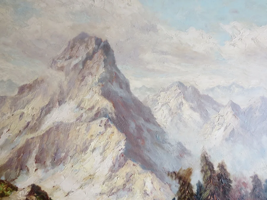 Paysage de montagne, XXe siècle.