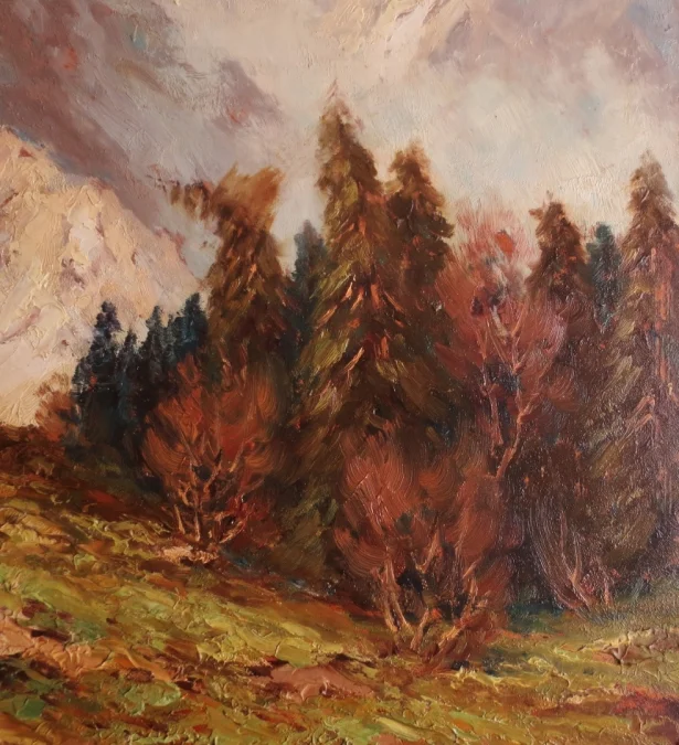 Paysage de montagne, XXe siècle.