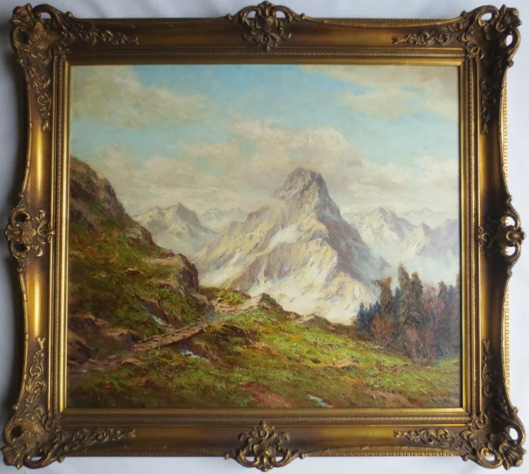 Paysage de montagne, XXe siècle.