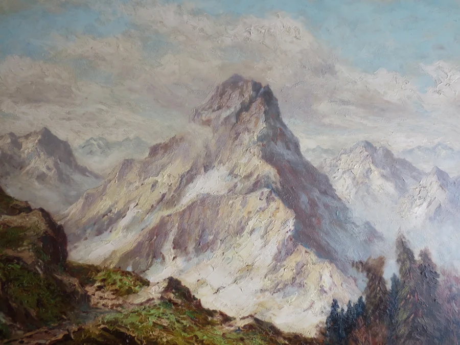 Paysage de montagne, XXe siècle.