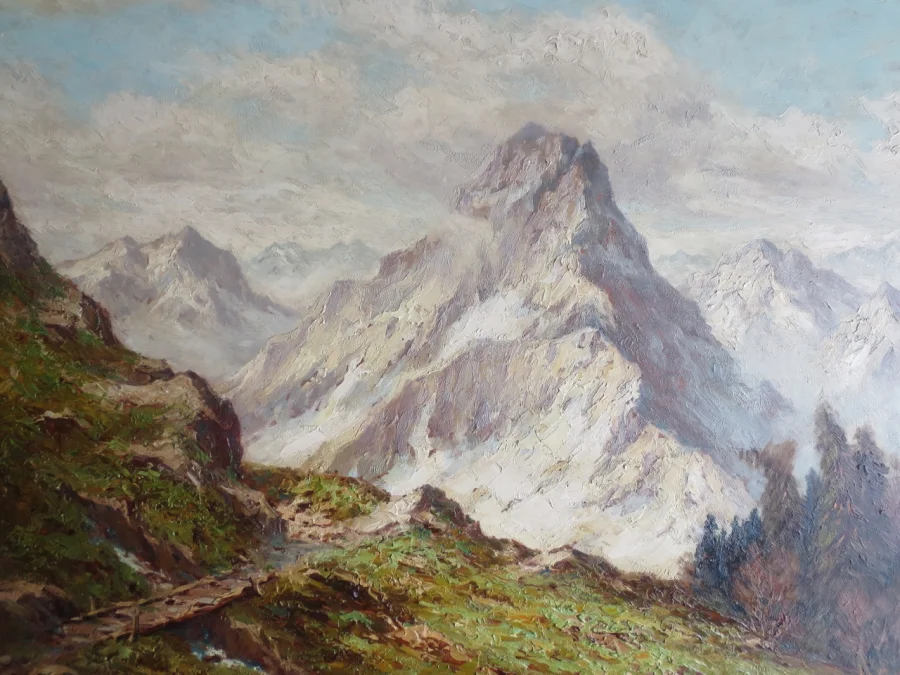 Paysage de montagne, XXe siècle.