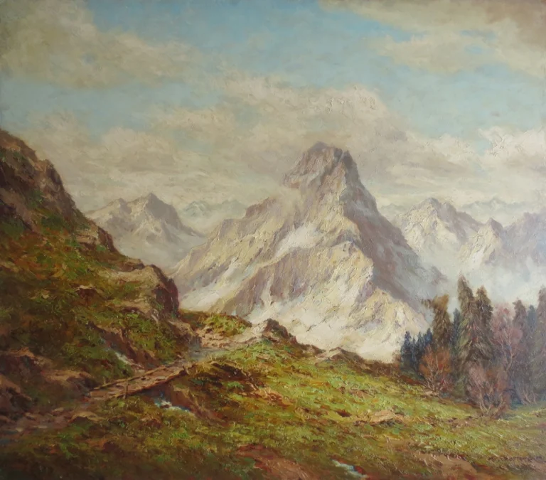 Paysage de montagne, XXe siècle.