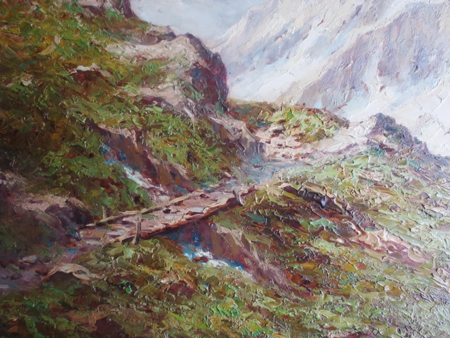 Paysage de montagne, XXe siècle.