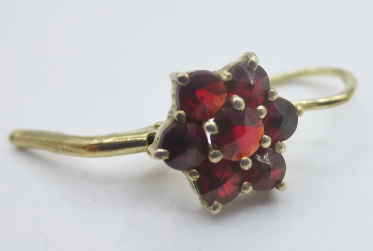 VERMEIL AND GARNET EARRINGS