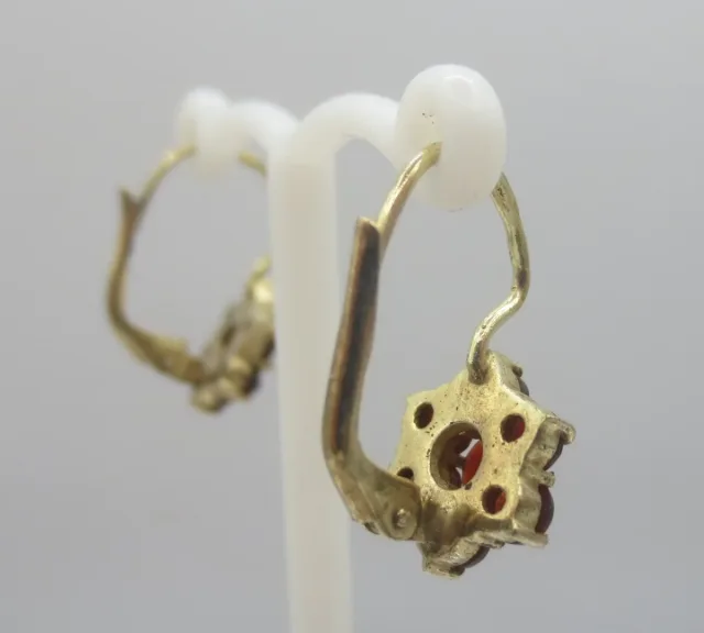 VERMEIL AND GARNET EARRINGS