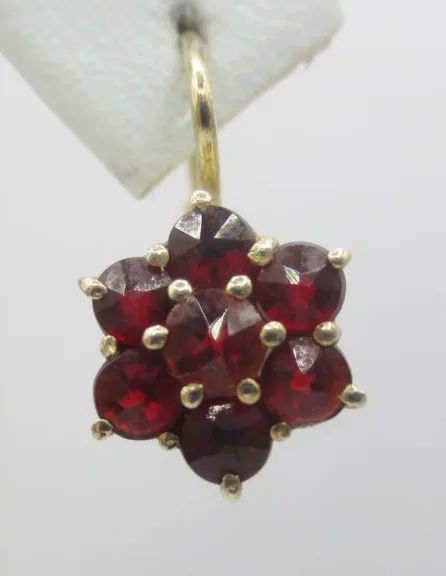 VERMEIL AND GARNET EARRINGS
