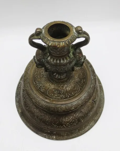 Paire de bougeoirs, XIXe siècle.
