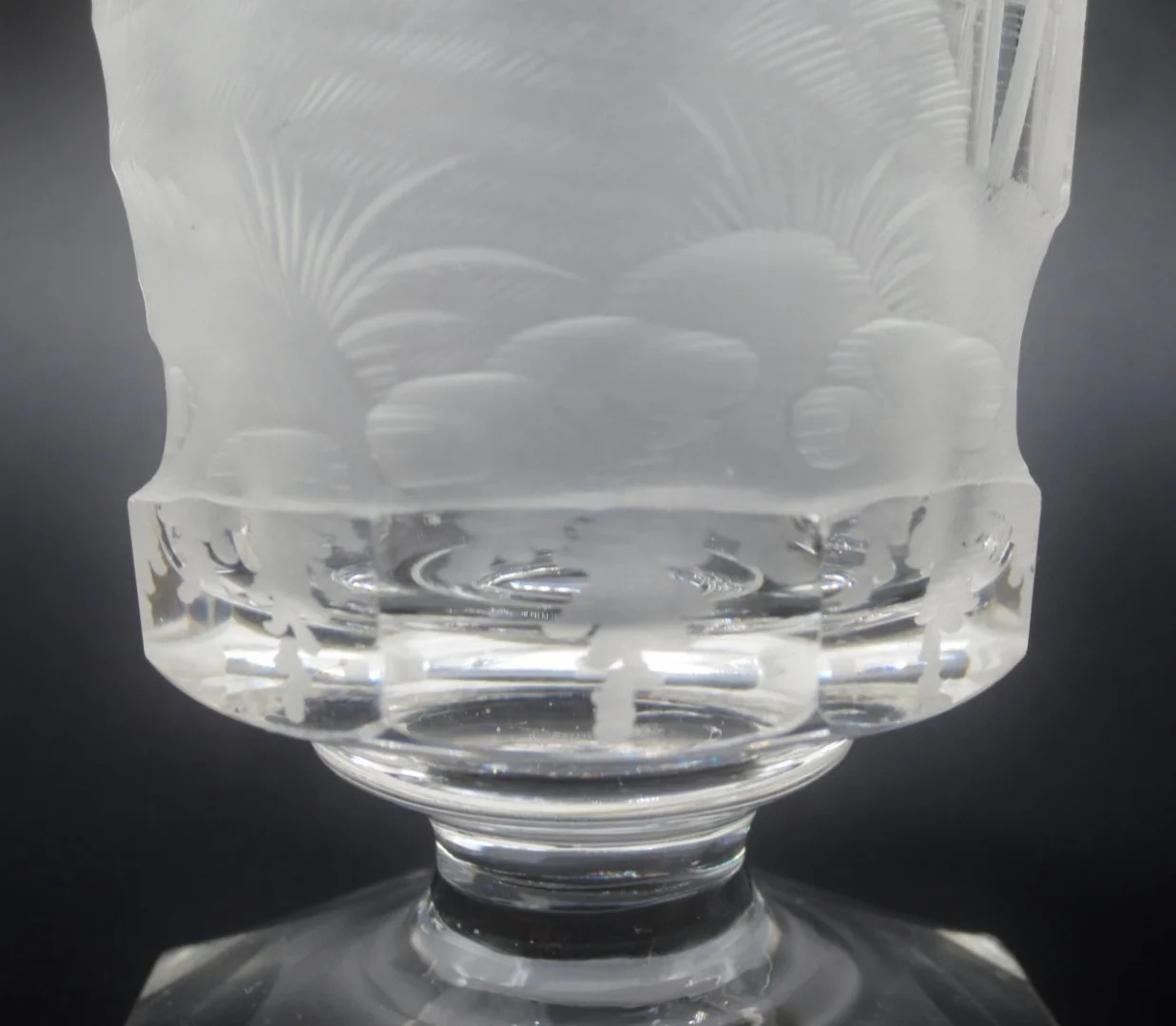 Verre en cristal de Bohème. XIXe siècle.