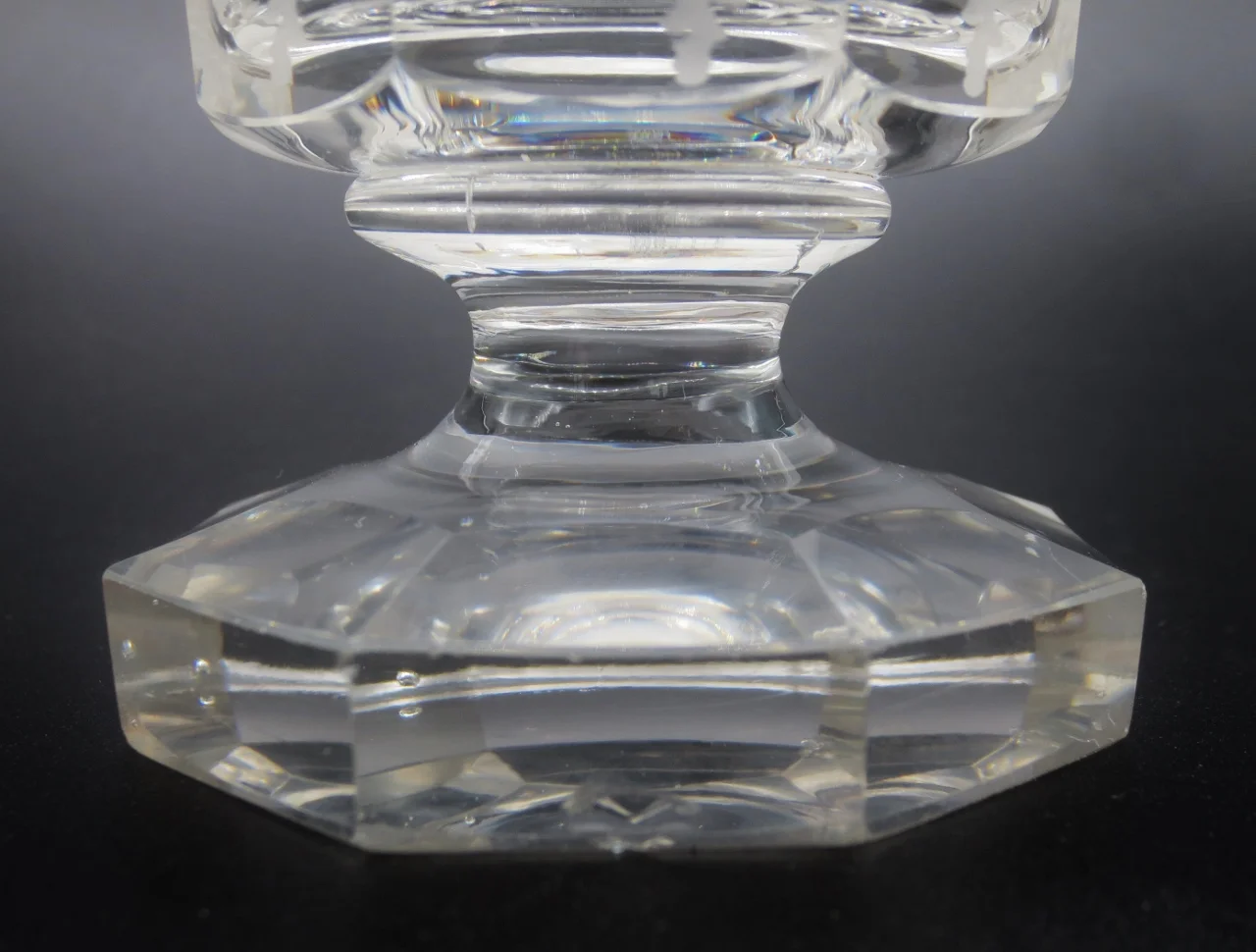 Verre en cristal de Bohème. XIXe siècle.