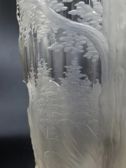 Gobelet en cristal de Bohème, XIXe siècle.