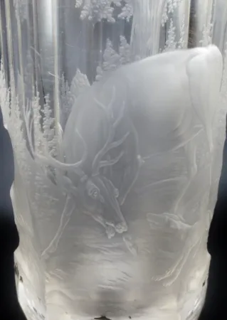 Gobelet en cristal de Bohème, XIXe siècle.