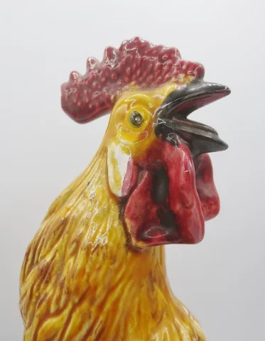 Coq en barbotine, XXe siècle.