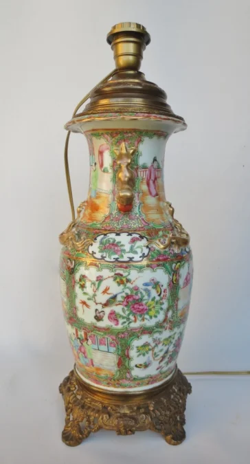 Lampe chine fin du XIXe siècle.