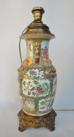Lampe chine fin du XIXe siècle.